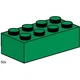 2x4 Dark Green Bricks 3461 thumbnail-0