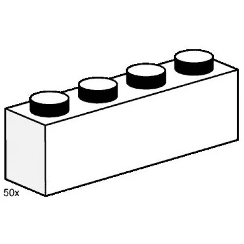 LEGO® Bulk Bricks 1x4 White Bricks 3470 (1/1) LEGO® Bulk Bricks 1x4 White Bricks 3470 (1/1)