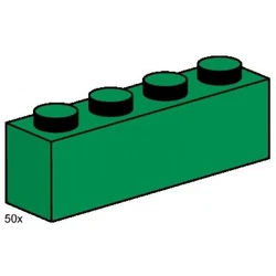 1x4 Dark Green Bricks 3471