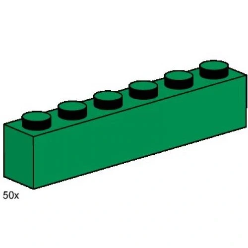 LEGO® Bulk Bricks 1x6 Dark Green Bricks 3476 (1/1) LEGO® Bulk Bricks 1x6 Dark Green Bricks 3476 (1/1)