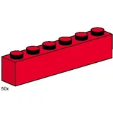 LEGO® Bulk Bricks 1x6 Red Bricks 3477 (1/1)