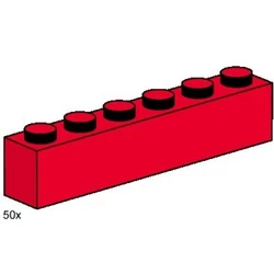 1x6 Red Bricks 3477