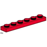 LEGO® Bulk Bricks 1x6 Red Plates 3488 (1/1)