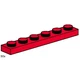 1x6 Red Plates 3488 thumbnail-0