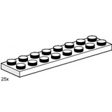 LEGO® Bulk Bricks 2x8 White Plates 3490 (1/1)