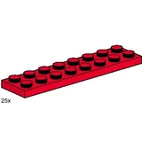 LEGO® Bulk Bricks 2x8 Red Plates 3491 (1/1)