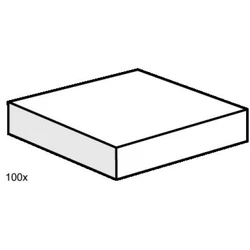 2x2 White Smooth Tiles 3493
