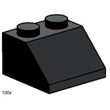 LEGO® Bulk Bricks 2x2 Roof Tiles Steep Sloped Black 3495 (1/1)