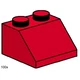 2x2 Roof Tiles Steep Sloped Red 3496 thumbnail-0