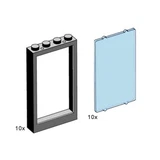 LEGO® Bulk Bricks 1x4x5 Black Window with Transparent Light Blue Pane 3508 (1/1)