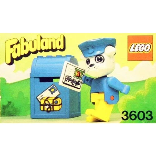 LEGO® Fabuland Boris Bulldog and Mailbox 3603 (1/1) LEGO® Fabuland Boris Bulldog and Mailbox 3603 (1/1)