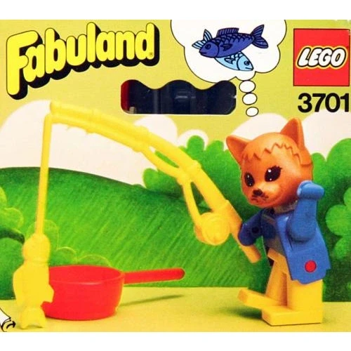 LEGO® Fabuland Charlie Cat the fisherman 3701 (1/1) LEGO® Fabuland Charlie Cat the fisherman 3701 (1/1)