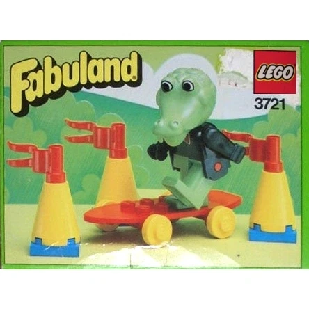 LEGO® Fabuland Clive Crocodile on his Skateboard 3721 (1/1) LEGO® Fabuland Clive Crocodile on his Skateboard 3721 (1/1)