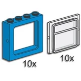 LEGO® Bulk Bricks Blue Train Windows with Panes 3734 (1/1)