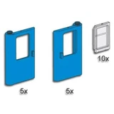 LEGO® Bulk Bricks Blue Train Doors with Panes 3736 (1/1) LEGO® Bulk Bricks Blue Train Doors with Panes 3736 (1/1)