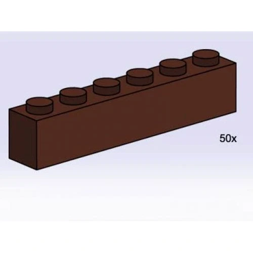 LEGO® Bulk Bricks 1x6 Brown Bricks 3752 (1/1) LEGO® Bulk Bricks 1x6 Brown Bricks 3752 (1/1)