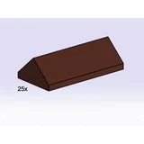 LEGO® Bulk Bricks 2x4 Ridge Roof Tiles Steep Sloped Brown 3756 (1/1)