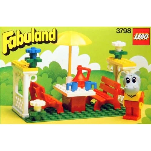 LEGO® Fabuland Hannah Hippopotamus on a Picnic 3798 (1/1) LEGO® Fabuland Hannah Hippopotamus on a Picnic 3798 (1/1)