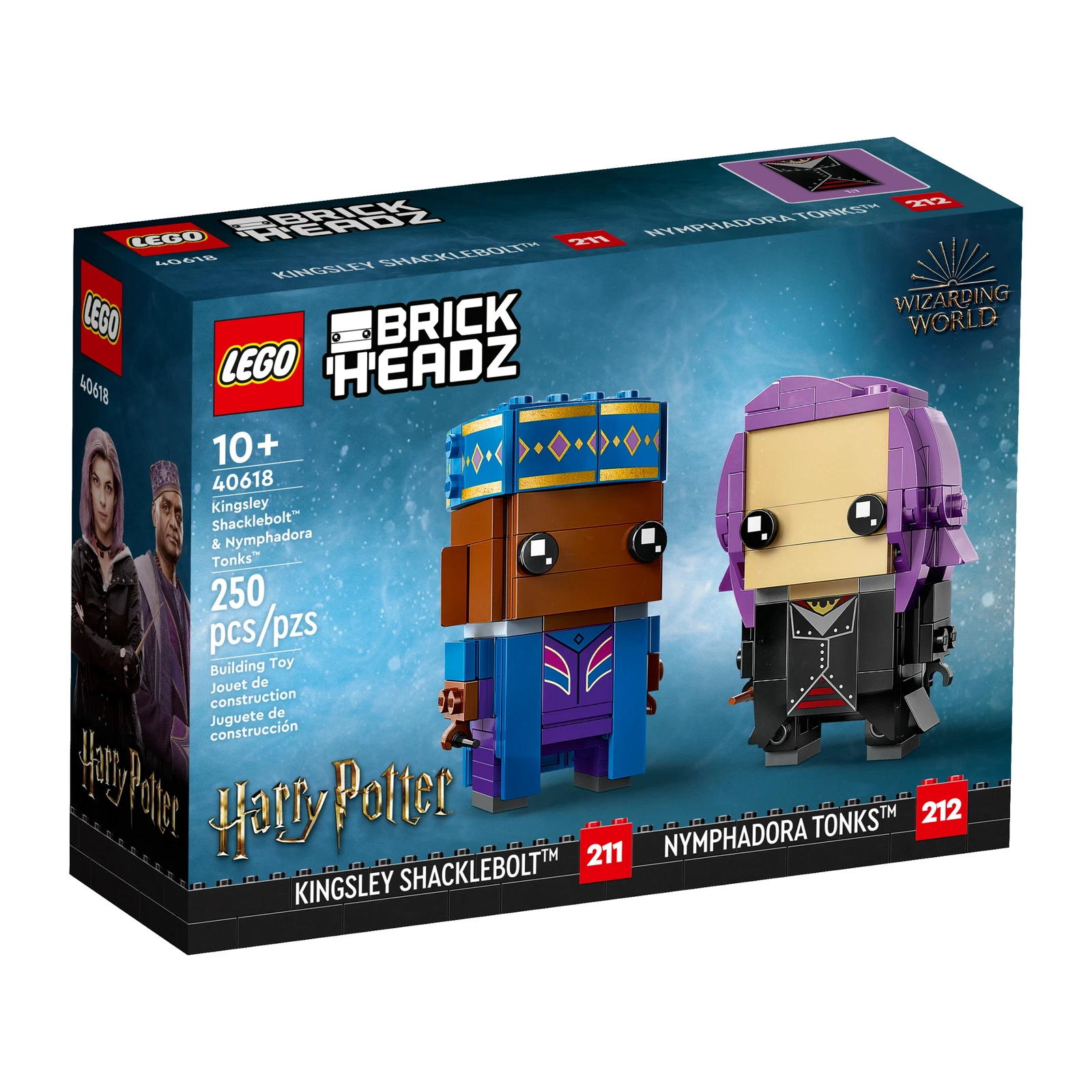 LEGO® BrickHeadz Kingsley Shacklebolt" & Nymphadora Tonks" 40618 (1/5) LEGO® BrickHeadz Kingsley Shacklebolt" & Nymphadora Tonks" 40618 (1/5)