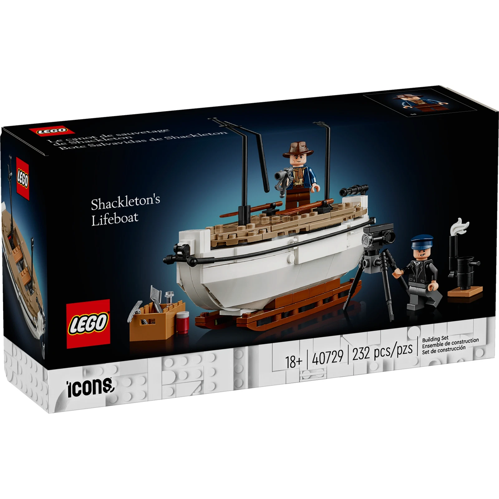 LEGO® Icons Shackleton's Lifeboat 40729 (1/4) LEGO® Icons Shackleton's Lifeboat 40729 (1/4)