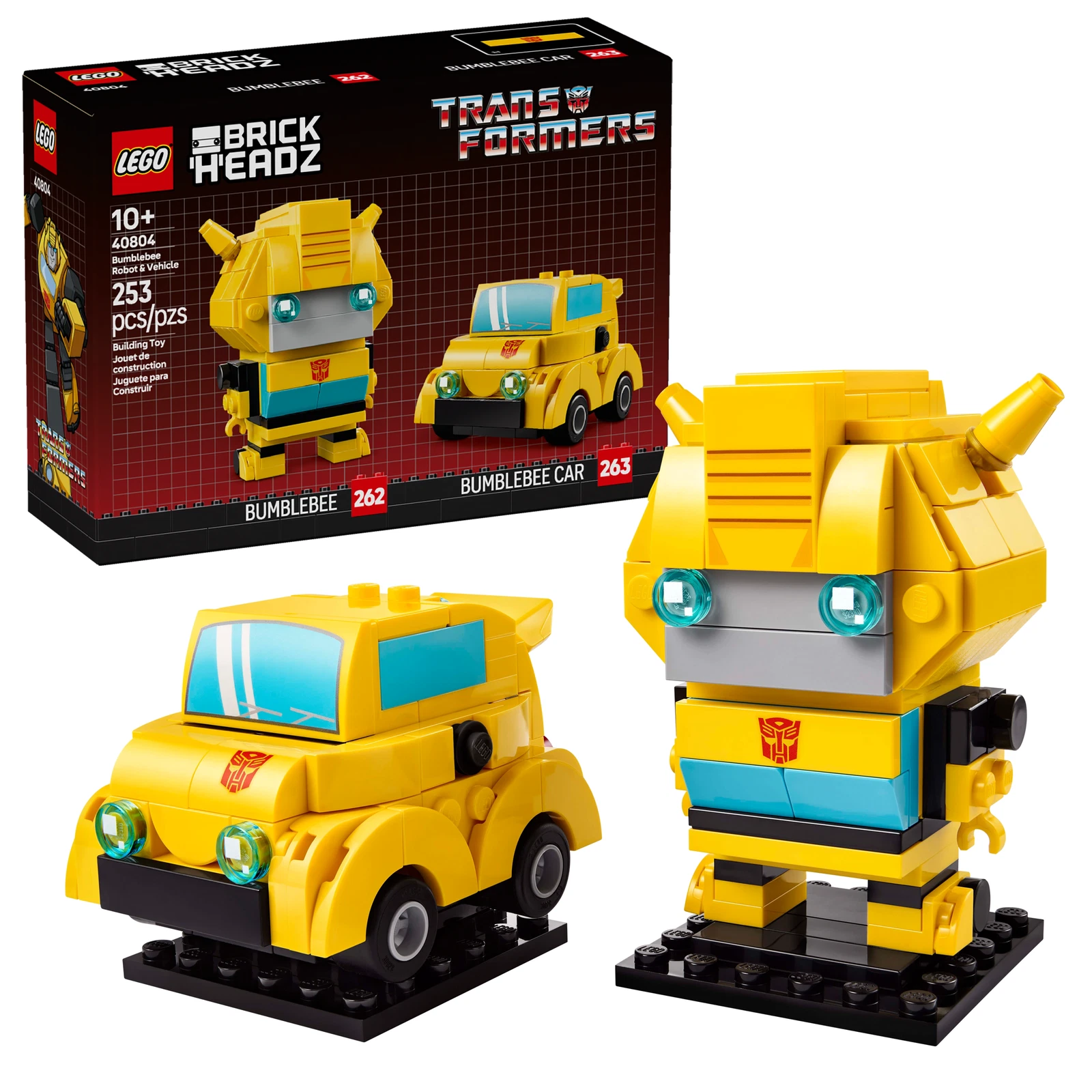 LEGO® BrickHeadz Bumblebee robot en voertuig 40804 (1/7) LEGO® BrickHeadz Bumblebee robot en voertuig 40804 (1/7)