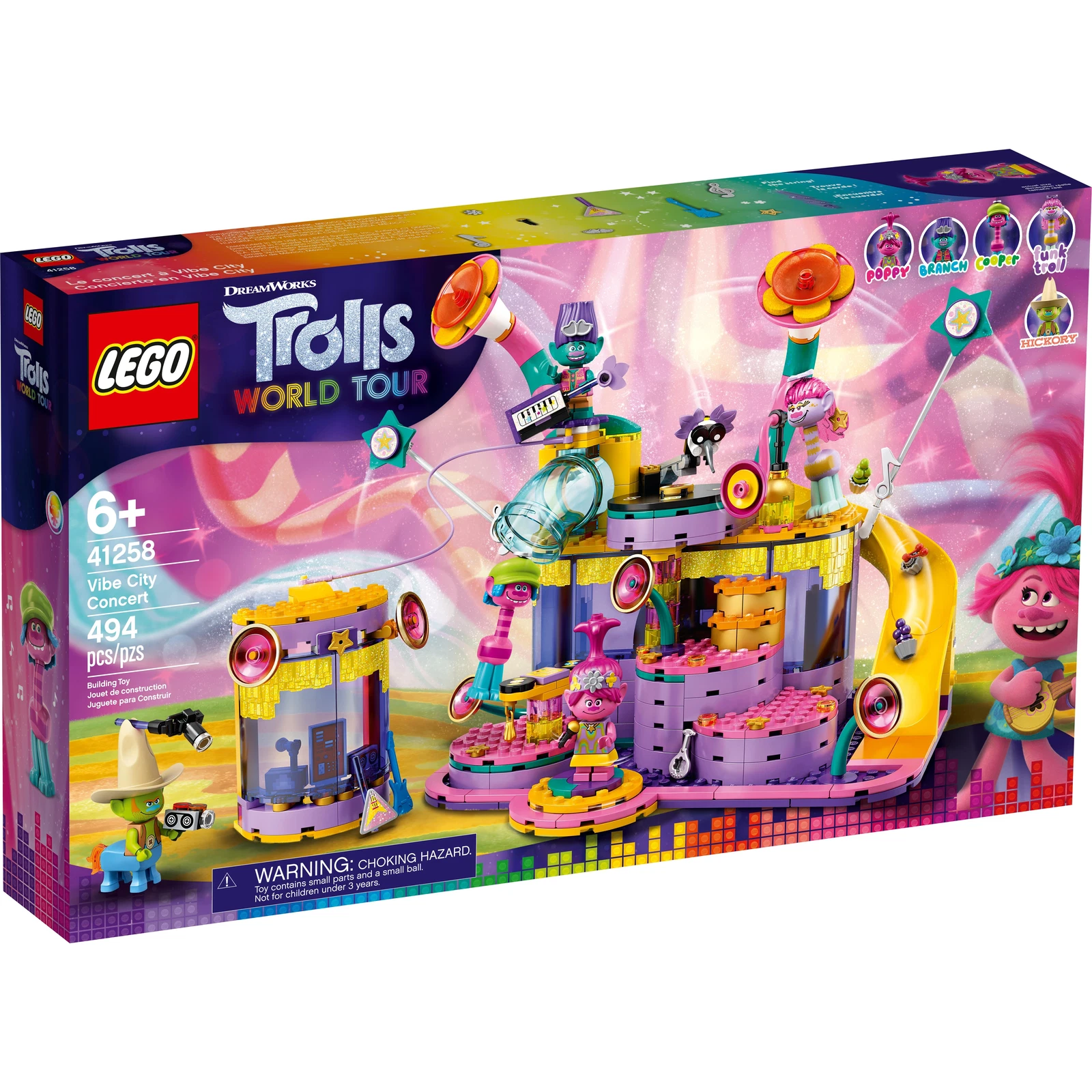 LEGO® Trolls World Tour Vibe City Concert 41258 (1/10) LEGO® Trolls World Tour Vibe City Concert 41258 (1/10)