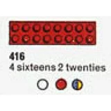 LEGO® System 4 Sixteens 2 Twenties (The Building Toy) 416 (1/1)