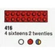 4 Sixteens 2 Twenties (The Building Toy) 416 thumbnail-0