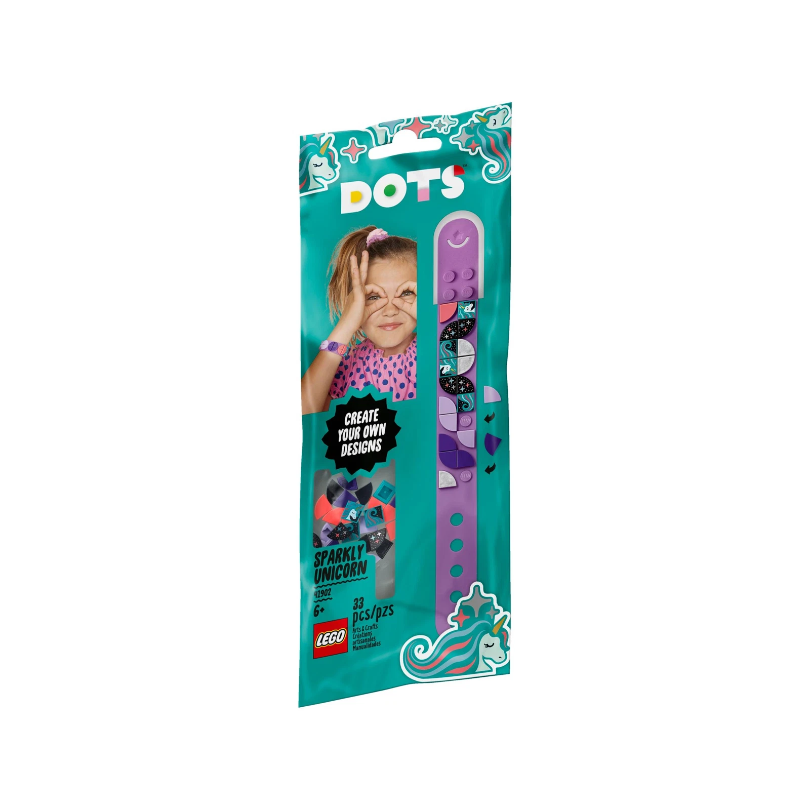 LEGO® DOTS Sparkly Unicorn Bracelet 41902 (1/3) LEGO® DOTS Sparkly Unicorn Bracelet 41902 (1/3)