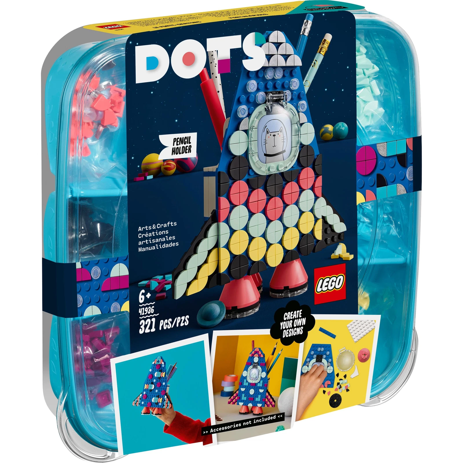 LEGO® DOTS Raketen Stiftehalter 41936 (1/11) LEGO® DOTS Raketen Stiftehalter 41936 (1/11)