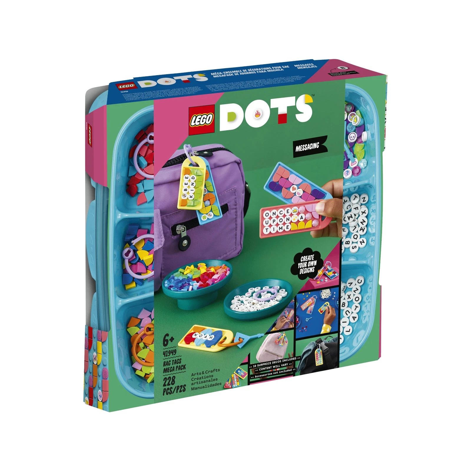 LEGO® DOTS Bag Tags Mega Pack - Messaging 41949 (1/9) LEGO® DOTS Bag Tags Mega Pack - Messaging 41949 (1/9)