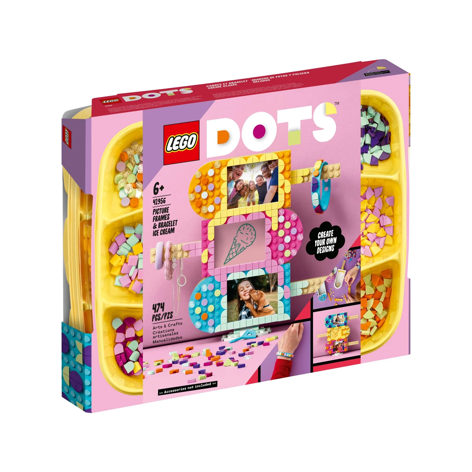 LEGO® DOTS Ice Cream Picture Frames & Bracelet 41956 (1/8) LEGO® DOTS Ice Cream Picture Frames & Bracelet 41956 (1/8)
