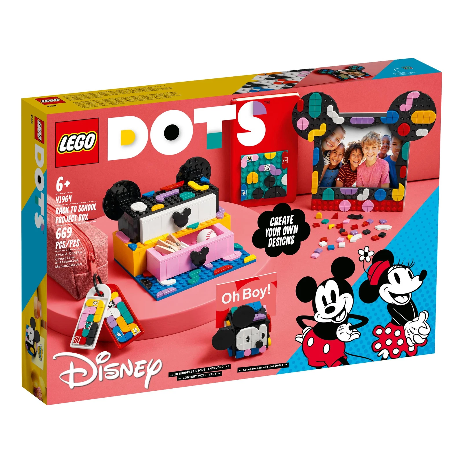 LEGO® DOTS Mickey Mouse & Minnie Mouse Back-to-School Project Box 41964 (1/12) LEGO® DOTS Mickey Mouse & Minnie Mouse Back-to-School Project Box 41964 (1/12)