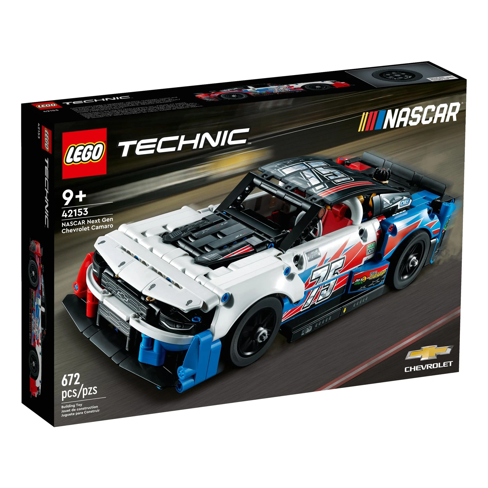 LEGO® Technic NASCAR Next Gen Chevrolet Camaro ZL1 42153 (1/9) LEGO® Technic NASCAR Next Gen Chevrolet Camaro ZL1 42153 (1/9)
