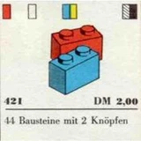 LEGO® System 2 eights 2 sixes 2 fours 8 twos 6 ones (The Building Toy) 421 (1/1)