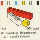 LEGO® System 1 x 1, 1 x 2, 1 x 4, 1 x 6, 1 x 8 Bricks 422 (1/1)