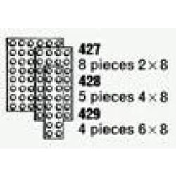 4 Plates 6 x 8 (The Building Toy) 429
