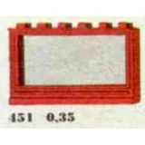 LEGO® System 1 x 6 x 3 Window, Red or White 451 (1/1)