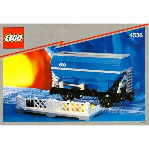 LEGO® Trains Blue Hopper Car 4536 (1/1) LEGO® Trains Blue Hopper Car 4536 (1/1)