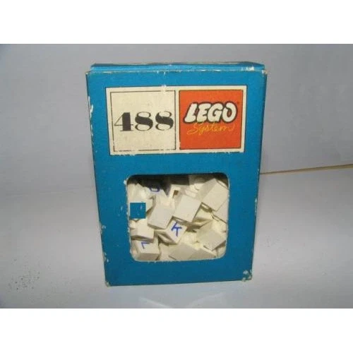 LEGO® System 1 x 1 Bricks with Letters (System) 488 (1/1) LEGO® System 1 x 1 Bricks with Letters (System) 488 (1/1)