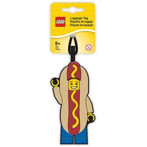 LEGO® Sonstiges Lego Mann im Hot-Dog-Kostüm als Gepäckanhänger 5005582