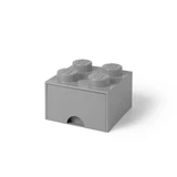 LEGO® Gear mittelgroßer Aufbewahrungsstein mit 4 Noppen und Schubfach in Steingrau 5005713 (1/5)