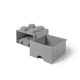 LEGO® Gear mittelgroßer Aufbewahrungsstein mit 4 Noppen und Schubfach in Steingrau 5005713 (3/5)