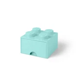 LEGO® Gear Aufbewahrungsstein mit 4 Noppen und Schubfach in Wasserblau 5005714 (1/5)