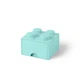 Aufbewahrungsstein mit 4 Noppen und Schubfach in Wasserblau 5005714 thumbnail-0