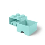 LEGO® Gear Aufbewahrungsstein mit 4 Noppen und Schubfach in Wasserblau 5005714 (3/5)