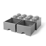 LEGO® Gear 8 Stud Medium Stone Gray Storage Brick Drawer 5005720 (1/6)