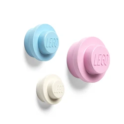 Pink Light Blue and White Wall Hanger Set 5005894