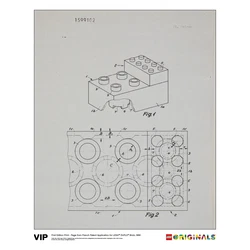 First Edition Page from French Patent Application for LEGO DUPLO Brick, 1968 5005998