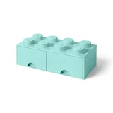 LEGO® Gear Opbergsteen met 8 noppen en 2 lades – zeeblauw 5006182 (3/6)